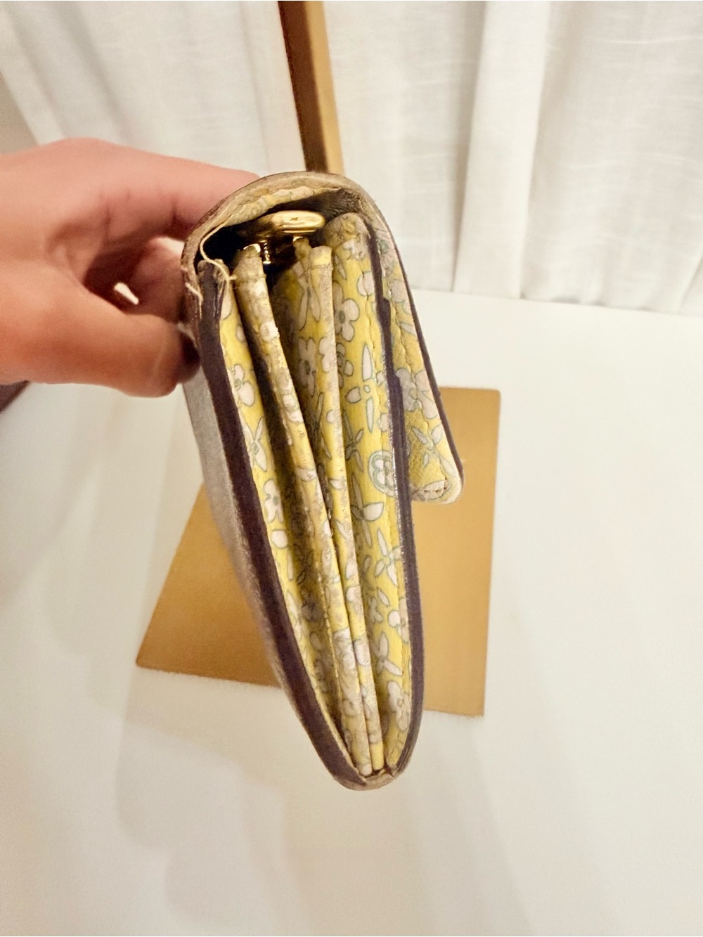 Louis Vuitton Monogram Sarah Wallet Floral Yellow Interior Long Wallet - Picture 3 of 6